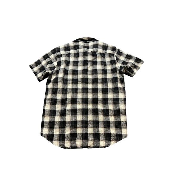 Pendleton Mens 100% Virgin Wool Black White Short Sleeve Button Up Western‎ Med - Picture 7 of 10